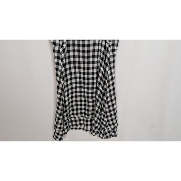 Rails x REVOLVE XS Linen Blend Mini Dress August Plaid Gingham Checked Boe Front - Picture 15 of 16